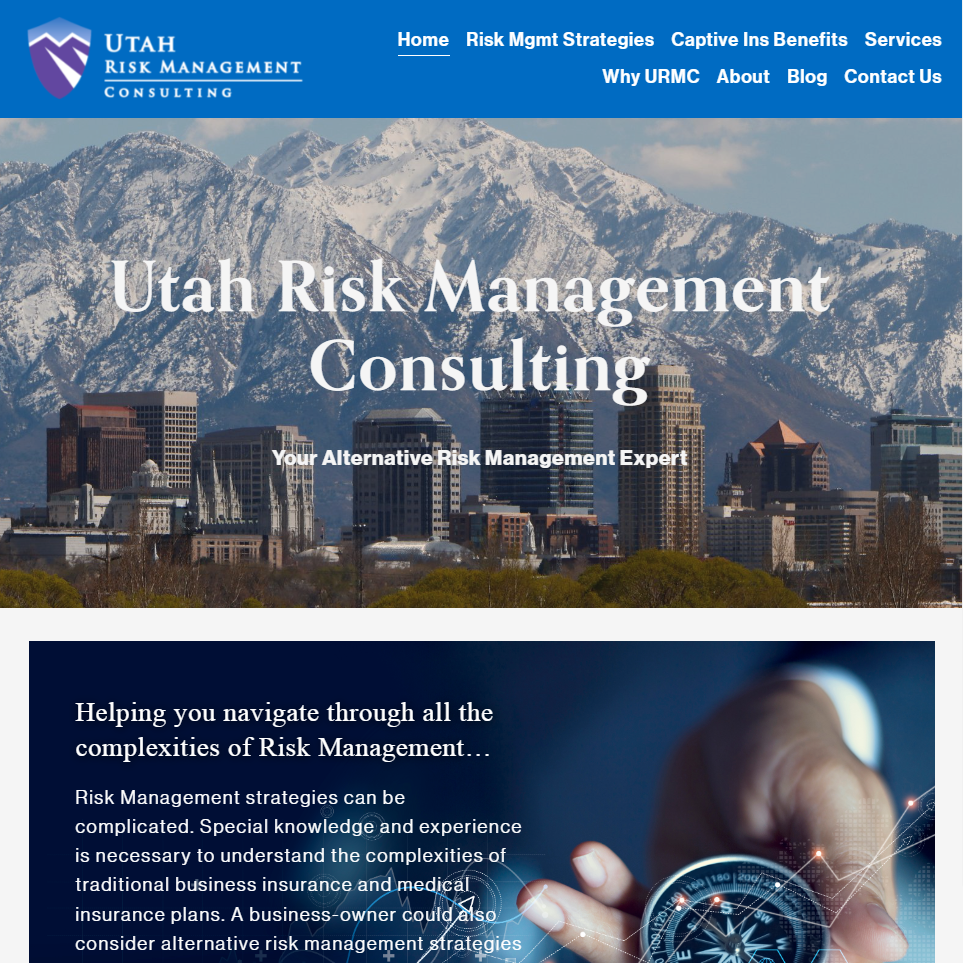 Utah Risk Management Consulting Website by EXPAND